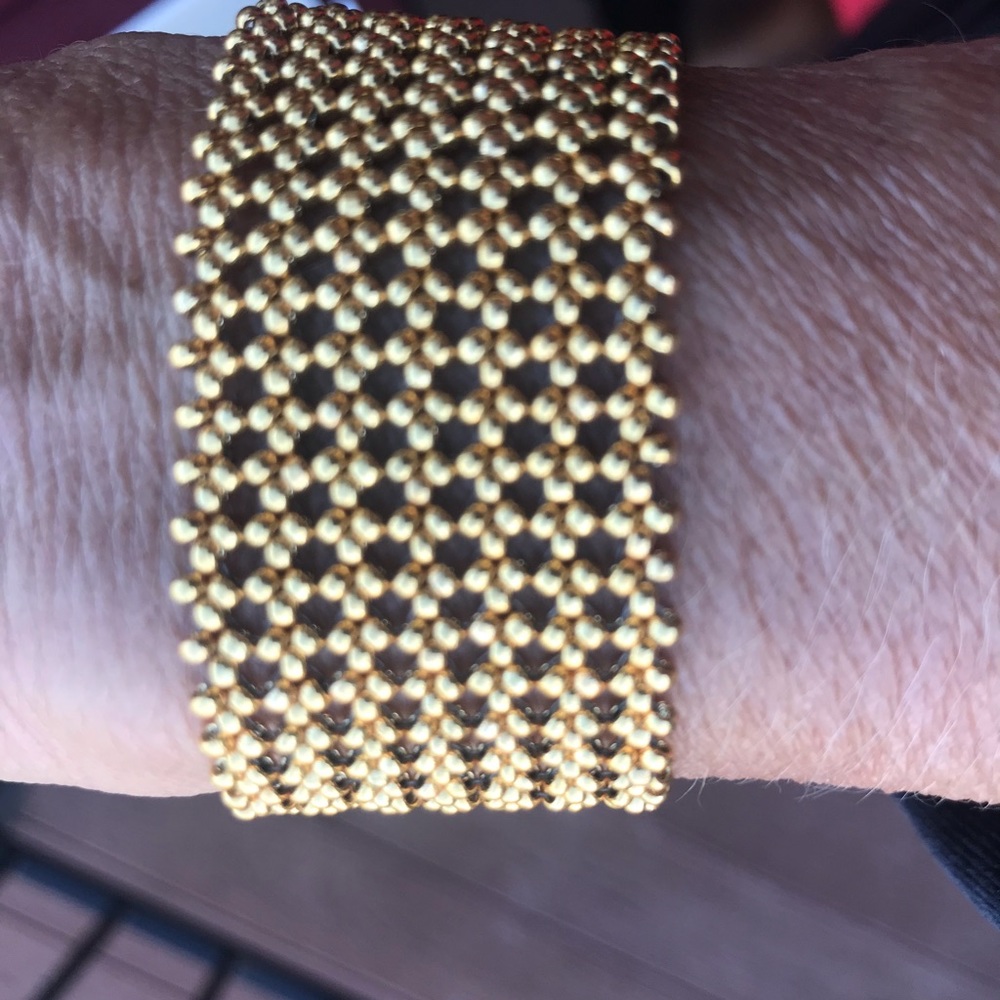 Victorian lace gold cuff